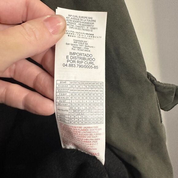 Rip Curl Anti-Series Jacket XL Men’s Hooded Windbreaker Dark Olive Green - Picture 10 of 10